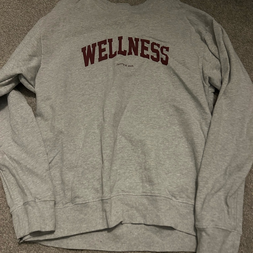 Sporty & Rich Heather Gray Sweatshirt